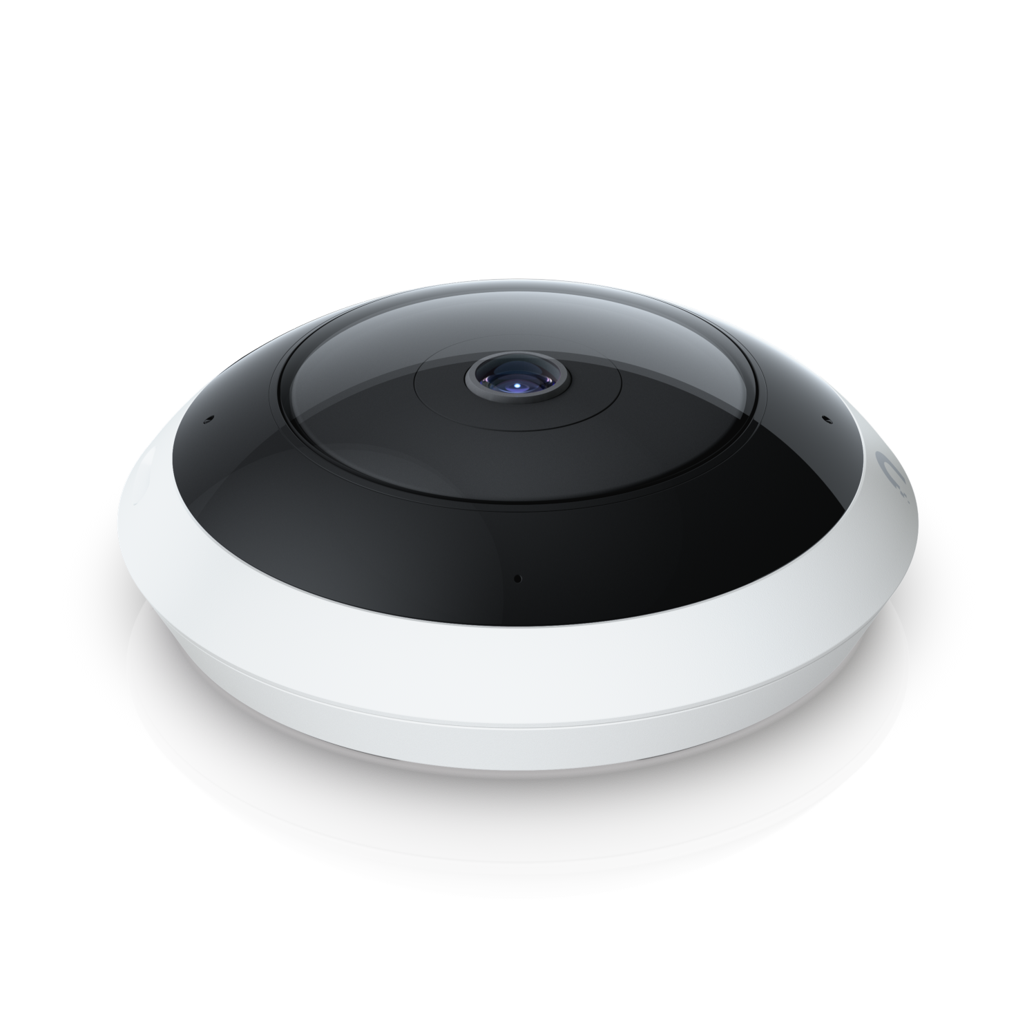 Angled top view of the Ubiquiti UVC-AI-360 UniFi AI 360 Camera in White