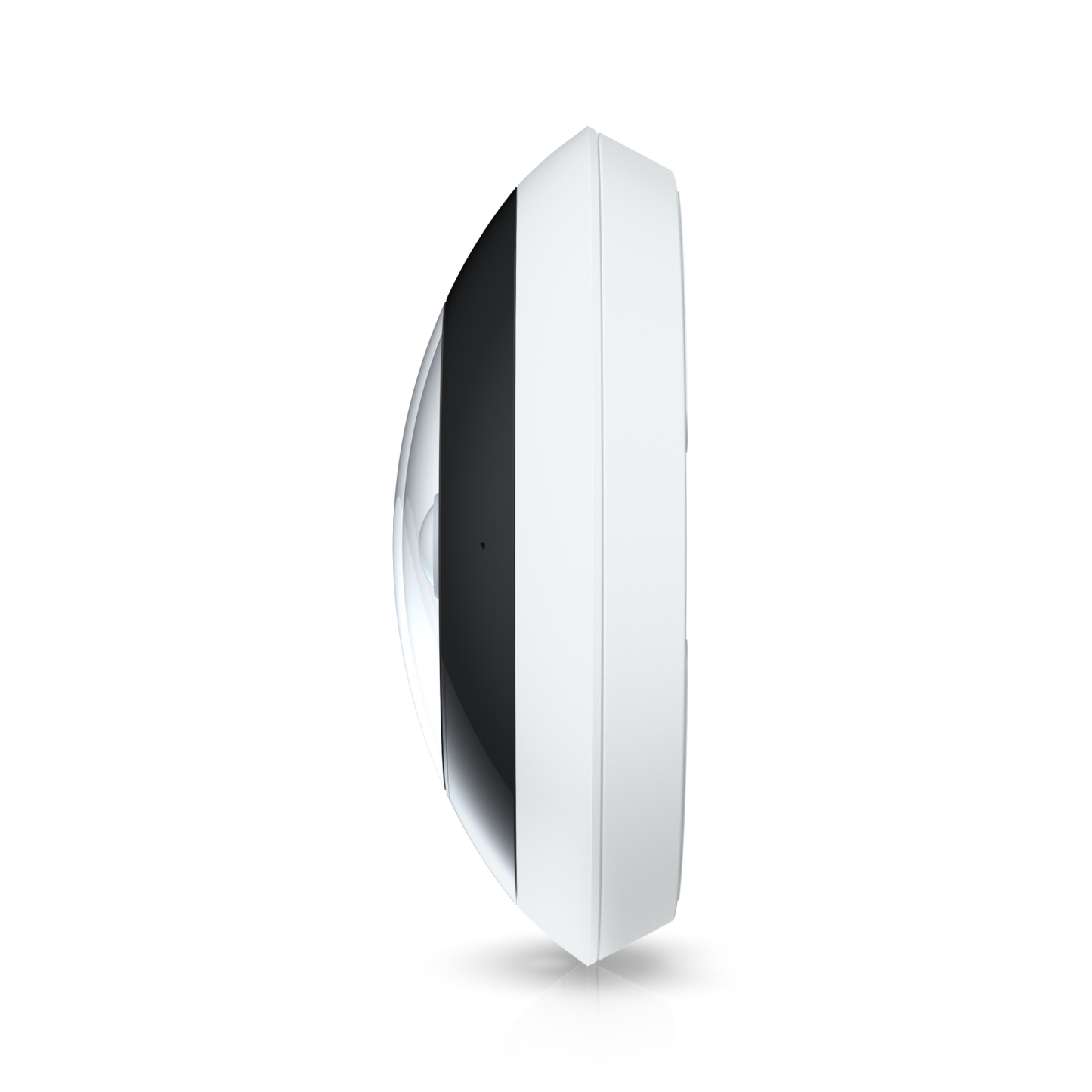 Side profile view of the Ubiquiti UVC-AI-360 UniFi AI 360 Camera in White