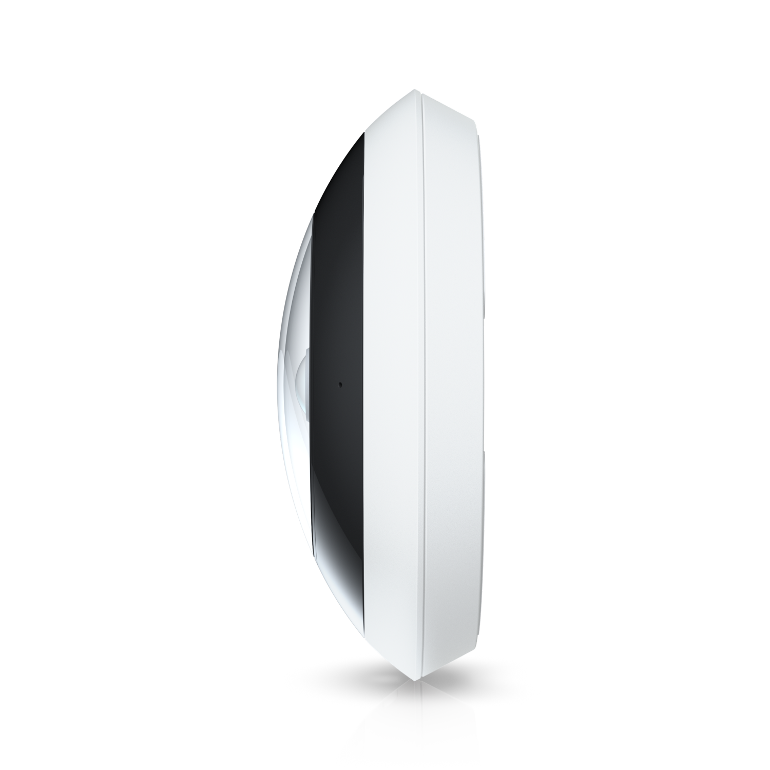 Side profile view of the Ubiquiti UVC-AI-360 UniFi AI 360 Camera in White