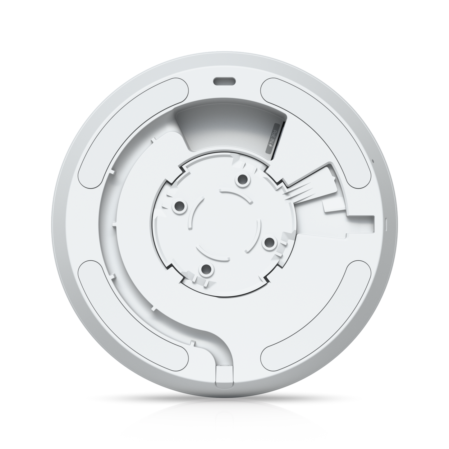 Back plate view of the Ubiquiti UVC-AI-360 UniFi AI 360 Camera in White