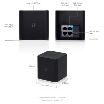 Ubiquiti ACB-AC UISP airCube Home WiFi Access Point