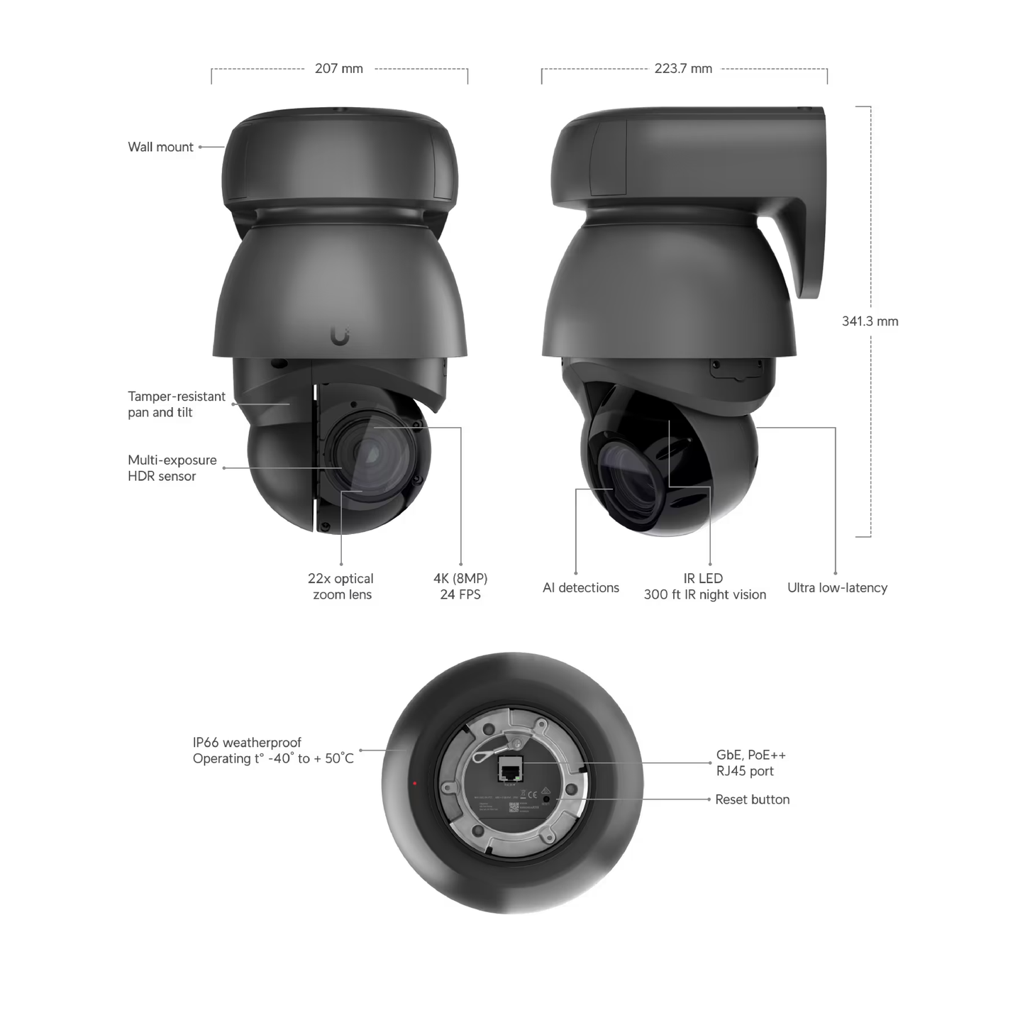 Ubiquiti G4 PTZ — 4K Pan-Tilt-Zoom Camera Security