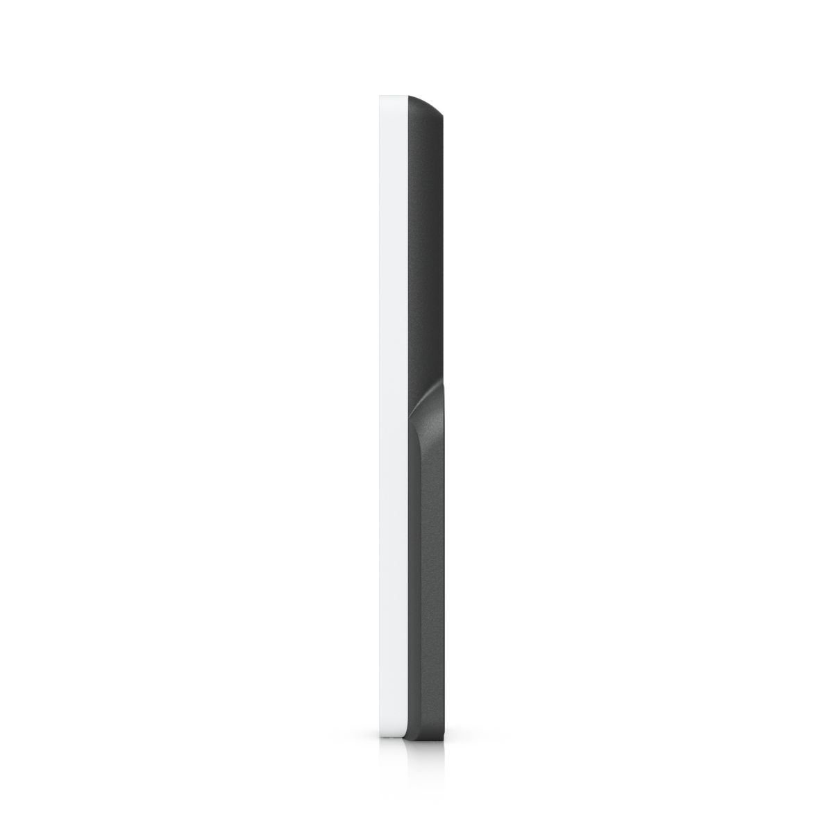 Ubiquiti U5G UniFi 5G Backup side profile showing the slim white front panel and dark rear housing