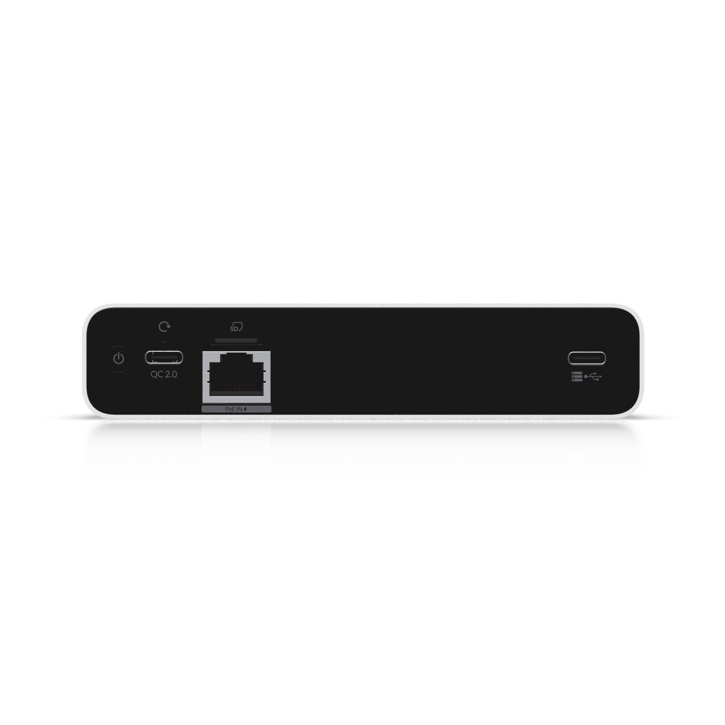 Rear view of the Ubiquiti UCK-G2-SSD UniFi CloudKey+