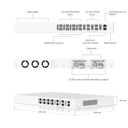 Ubiquiti UISP Fiber OLT XGS 10 Gbps XGS-PON