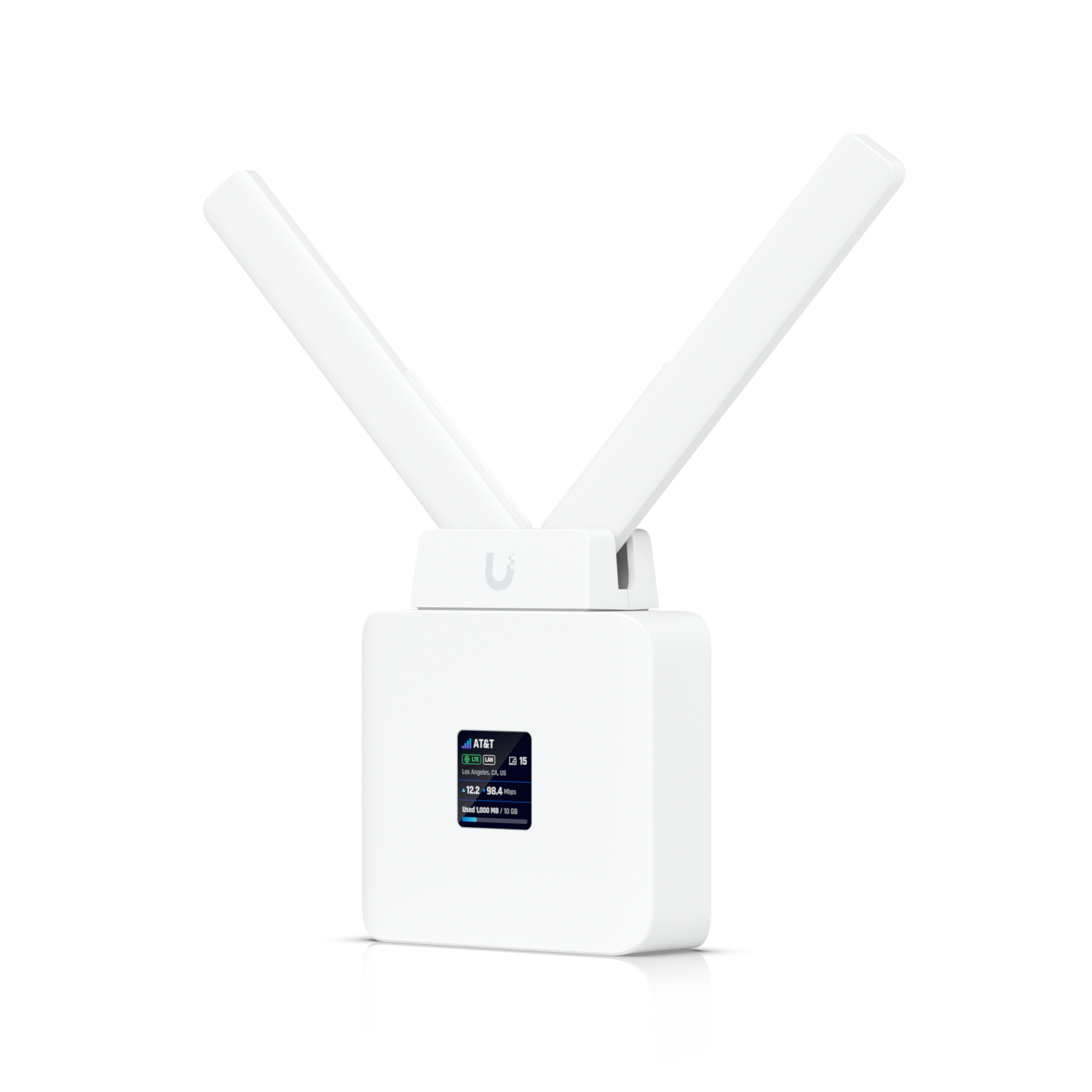 Angled view of the Ubiquiti UMR UniFi Mobile Router