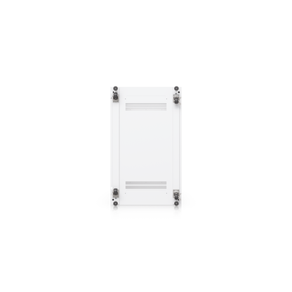 Ubiquiti UACC-Rack-42U-1000-G UniFi 42U rack cabinet bottom view showing caster wheels and ventilation slots