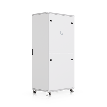 Ubiquiti UACC-Rack-42U-1000-G UniFi 42U rack cabinet angled rear view showing removable rear panels