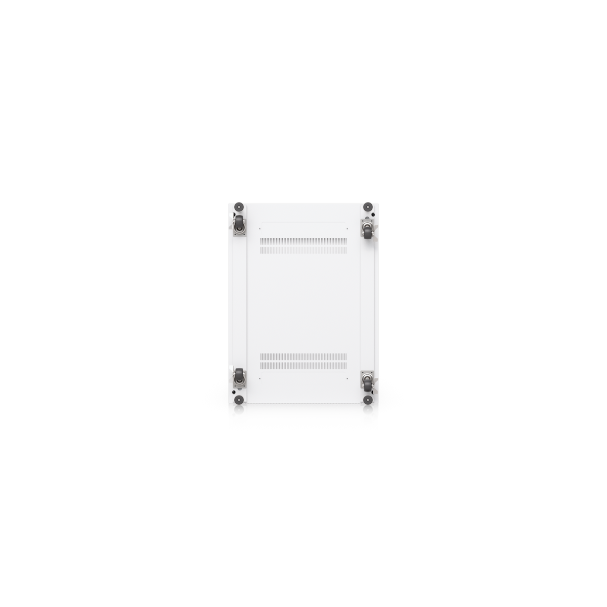 Ubiquiti UACC-Rack-42U-800-G UniFi 42U Rack Cabinet bottom view showing casters, leveling stands and ventilation openings