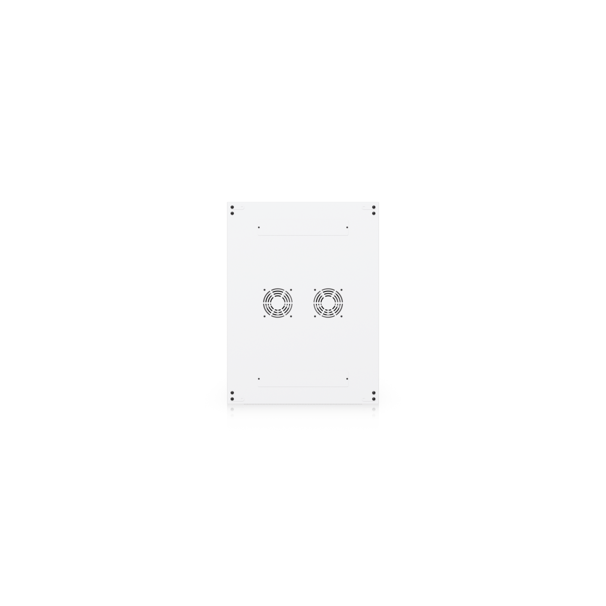 Ubiquiti UACC-Rack-42U-800-G UniFi 800mm 42U Rack Cabinet top view showing dual pre-installed fan modules