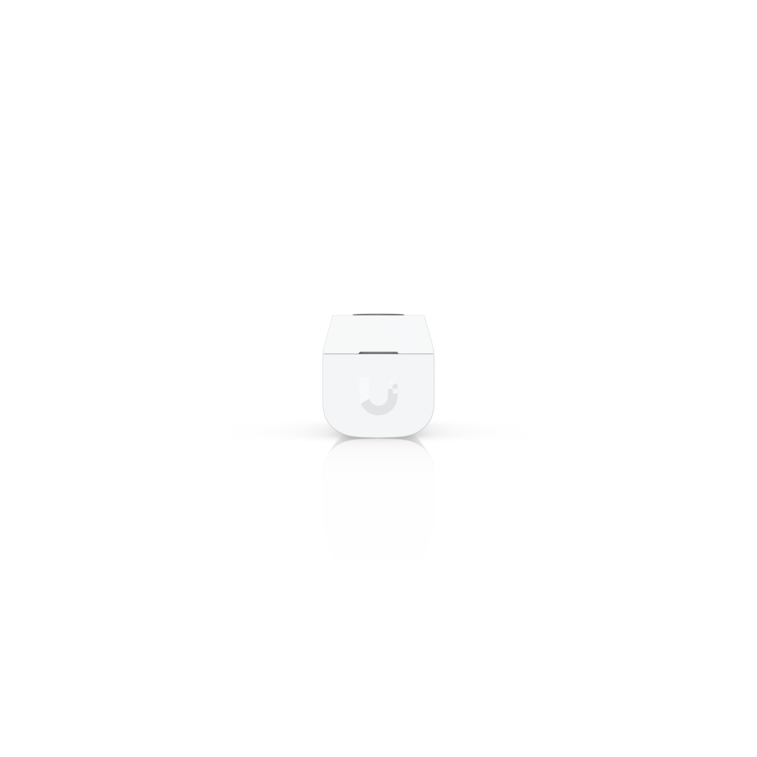 Top view of the Ubiquiti USL-GlassBreak sensor showing the UniFi logo and housing seam