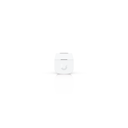 Top view of the Ubiquiti USL-GlassBreak sensor showing the UniFi logo and housing seam