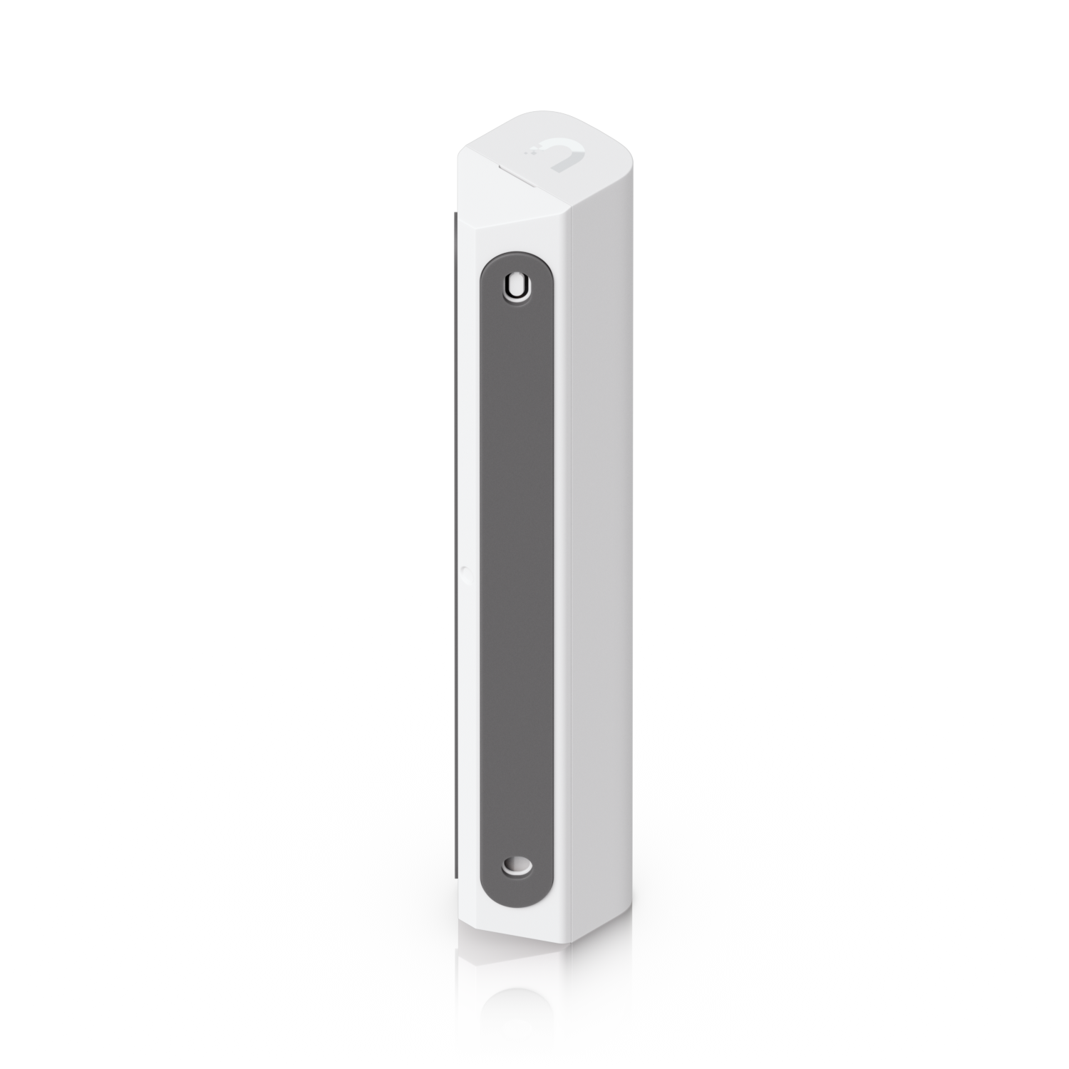 Rear-side view of the Ubiquiti USL-GlassBreak UniFi sensor showing the mounting strip and fixing openings