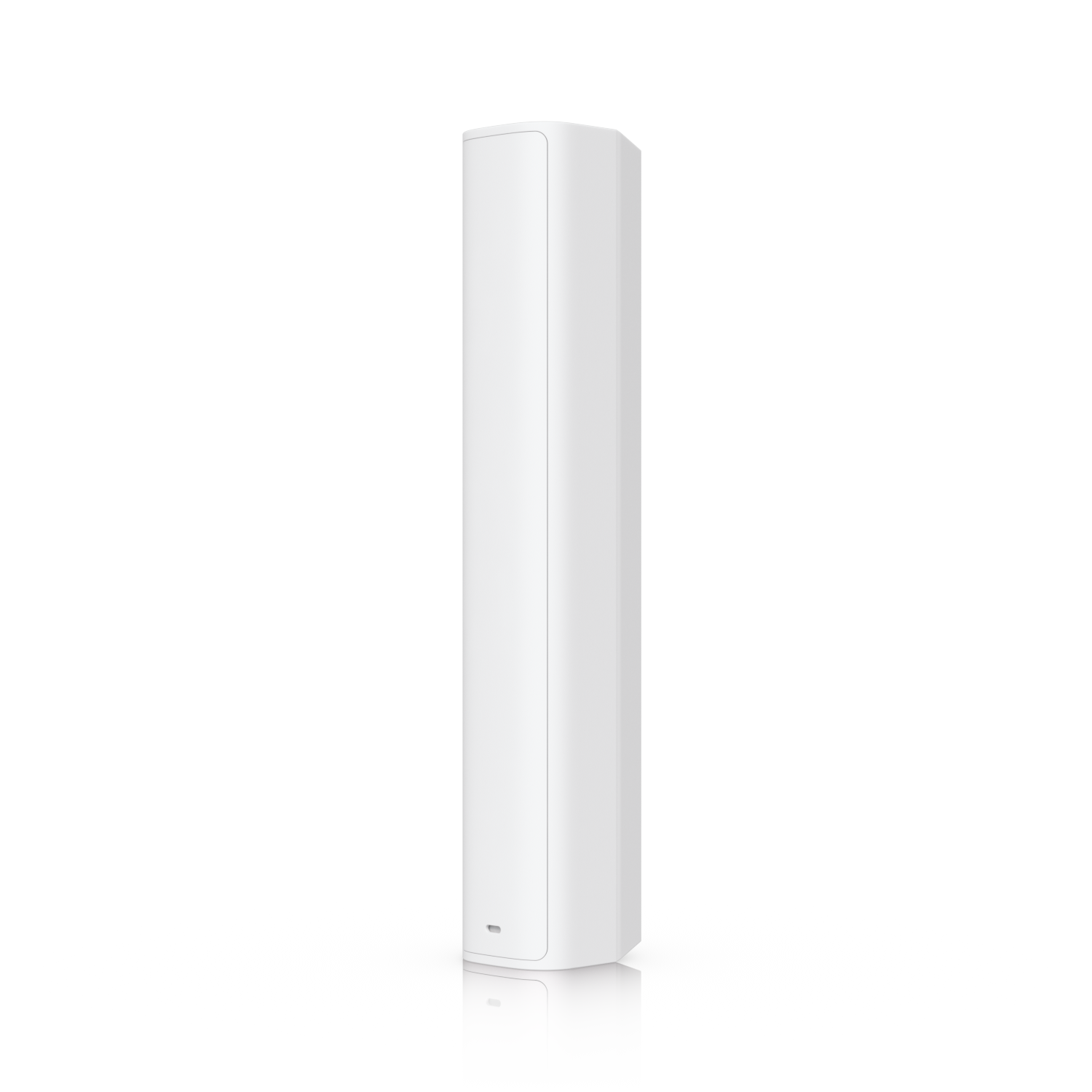Angled front view of the Ubiquiti USL-GlassBreak UniFi Glass Break Sensor showing its slim profile