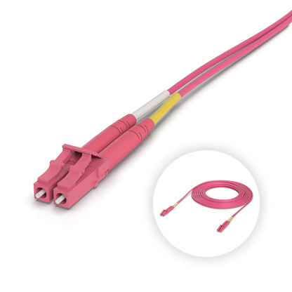 Ubiquiti UACC-OFC-M2-LULU-10M UniFi OM4 duplex LC UPC fiber patch cable with dual LC connectors