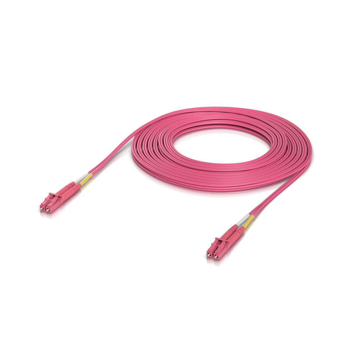 Ubiquiti UACC-OFC-M2-LULU-10M UniFi OM4 duplex LC UPC fiber patch cable 10m coiled with LC connectors