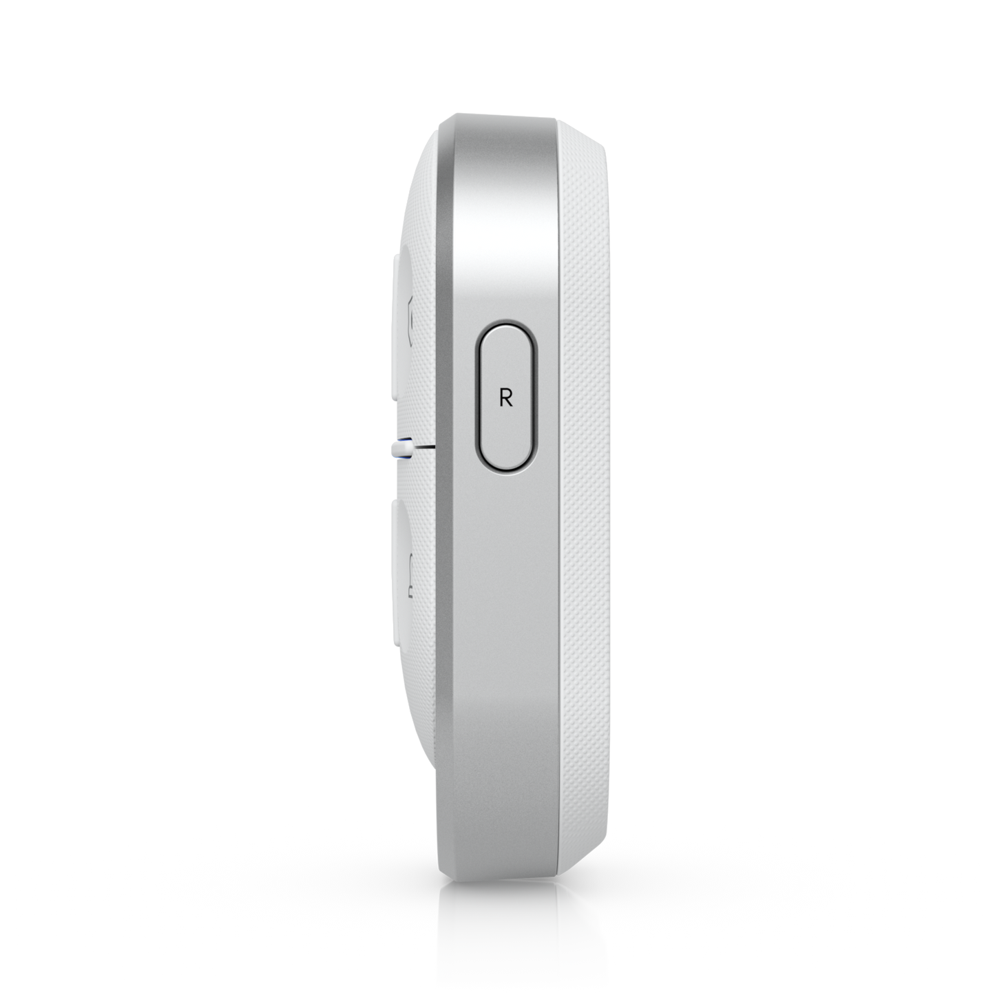 Ubiquiti UniFi Remote Control KeyFob USL-FOB right-side profile showing its slim housing and R button.