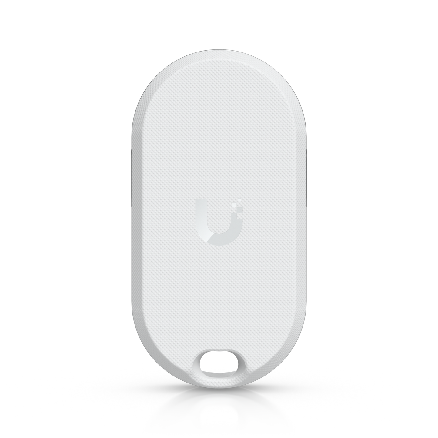 Ubiquiti USL-FOB UniFi Remote Control KeyFob rear view with textured cover, UniFi logo and keyring opening.