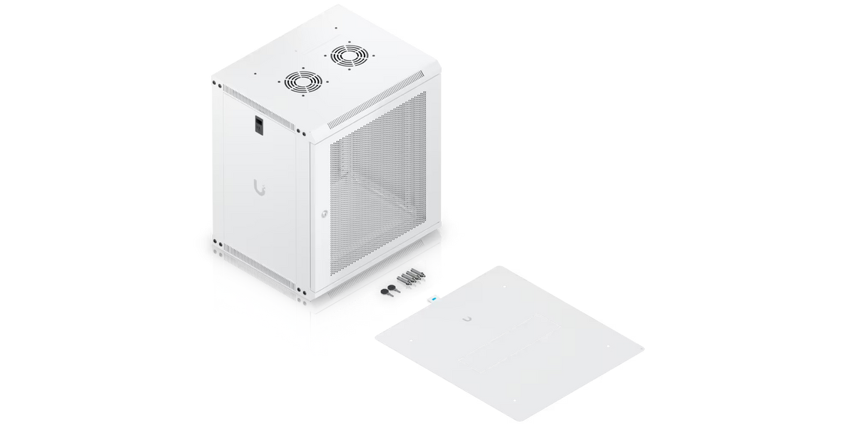 Ubiquiti UACC-Rack-12U-Wall-450-P UniFi Slim 12U Rack Cabinet with Perforated Front Door – What’s included in the box
