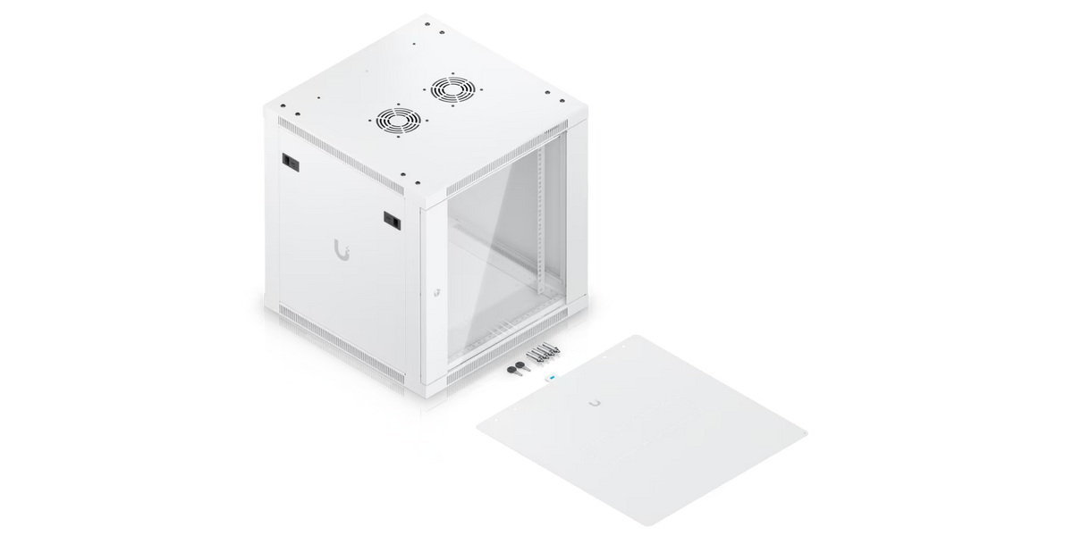 Ubiquiti UACC-Rack-12U-Wall-600-G UniFi Standard 12U Rack Cabinet with Glass Front Door – What’s included in the box