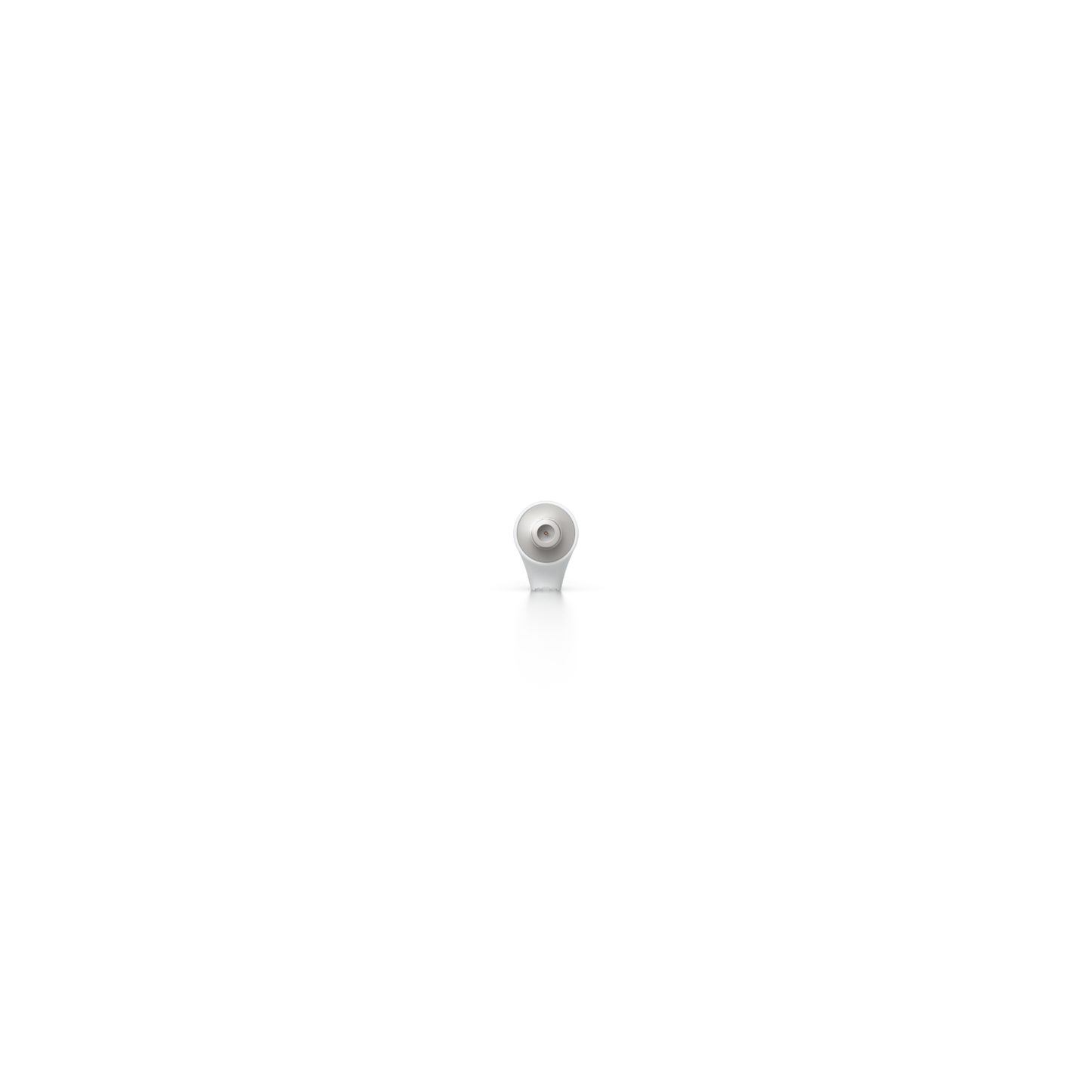 Bottom view of the UACC-USL-ANT-HG UniFi SuperLink antenna showing the circular cable connection point