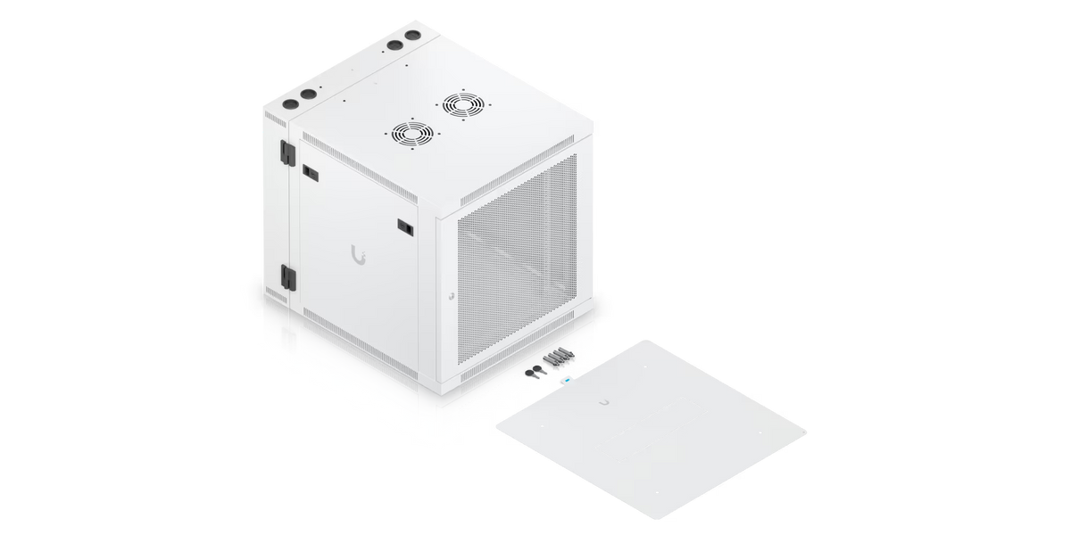 Ubiquiti UACC-Rack-12U-Wall-SW-P UniFi Swing 12U Rack Cabinet with Perforated Front Door – What’s included in the box