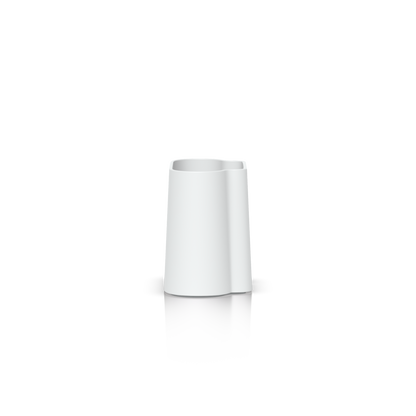 Side profile of the Ubiquiti UACC-UK-Ultra-TS table stand featuring its tapered body and open cradle