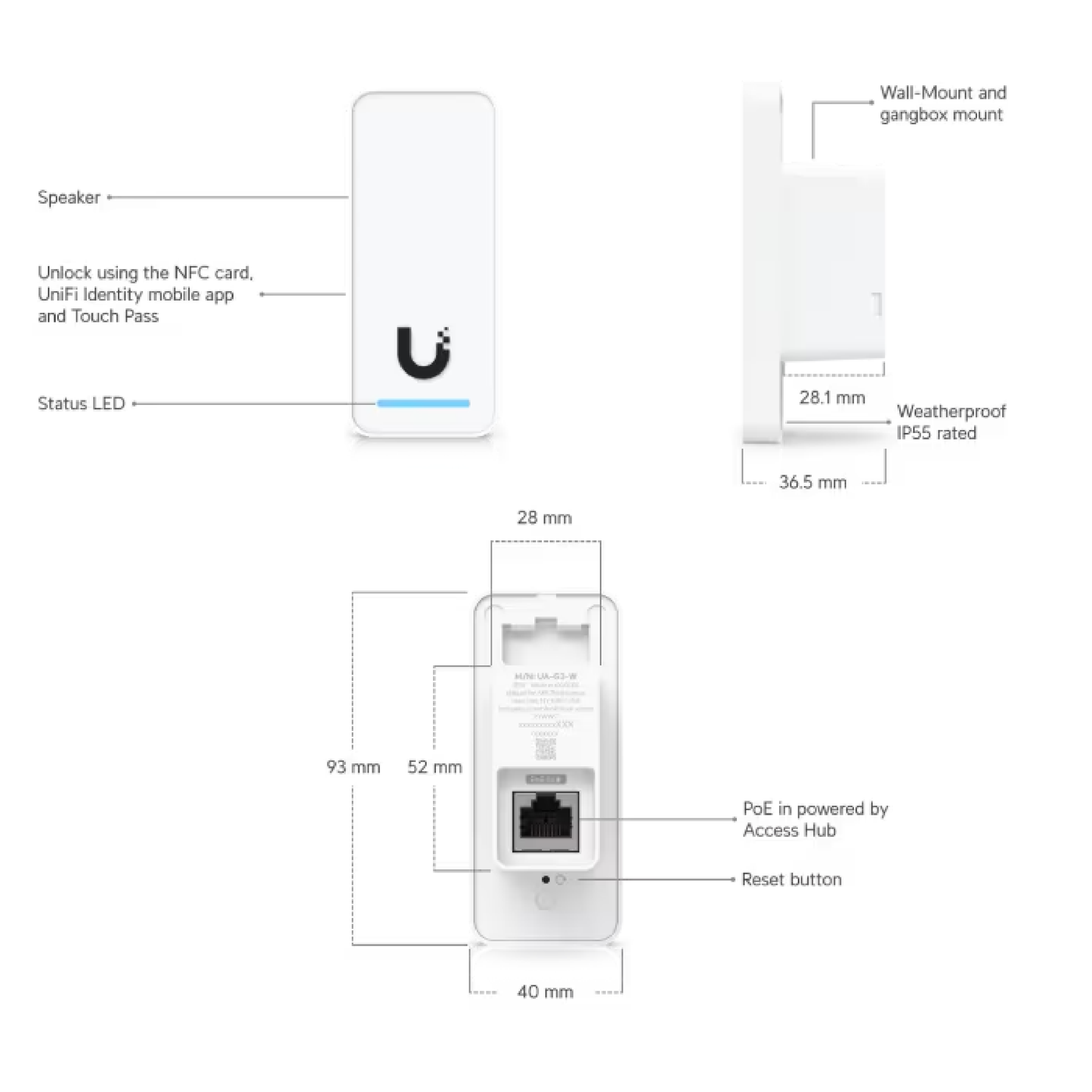 Ubiquiti UA-G3 UniFi G3 Reader