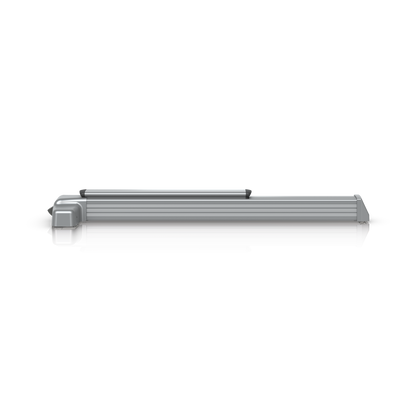 Ubiquiti UACC-PanicBar UniFi Panic Bar opposite side profile with the latch housing on the left, long push rail and capped outer end.