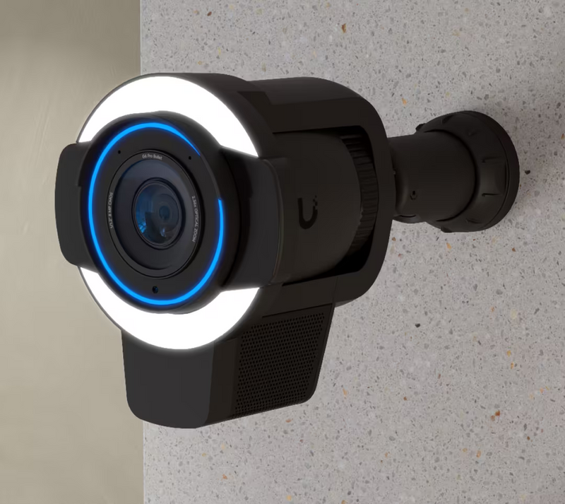 Ubiquiti UACC-Pro-Bullet-Enhancer UniFi Pro Bullet Enhancer in Black dimension diagram showing IR LEDs, IPX5 rating, 155mm height, 130mm width and 126mm depth.