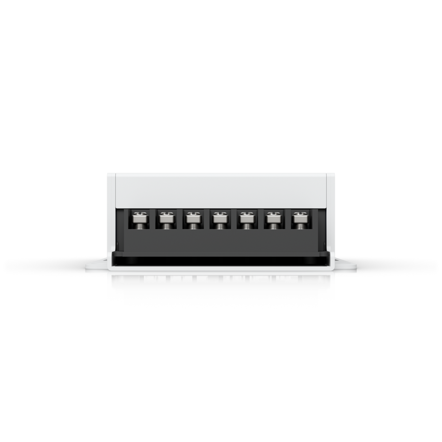 UniFi Retrofit PSU 12V bottom view highlighting the seven-position screw terminal block