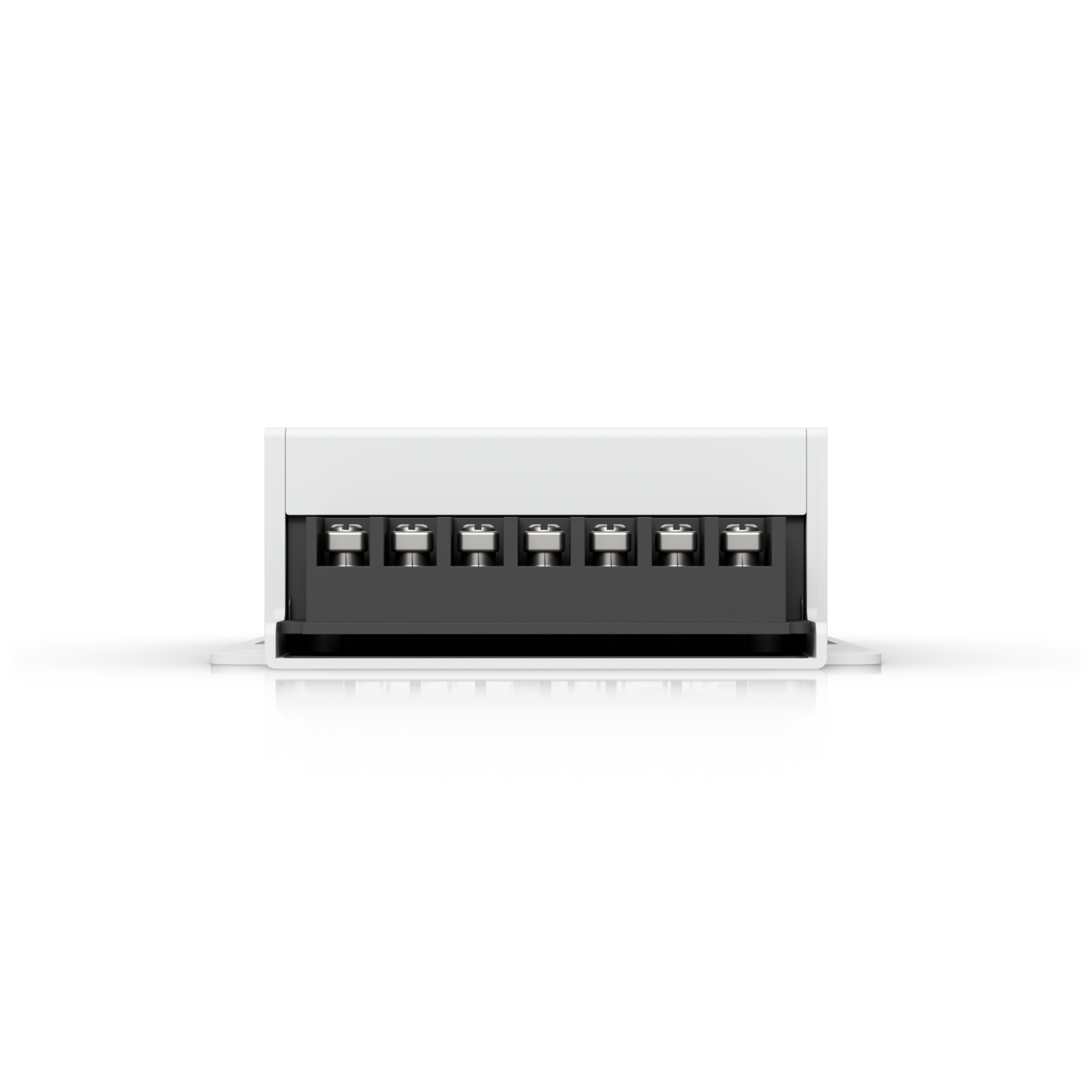 UniFi Retrofit PSU 12V bottom view highlighting the seven-position screw terminal block