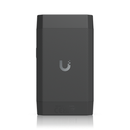 Rear view of the UACC-SFP-Wizard UniFi SFP Wizard with textured housing and centred Ubiquiti logo