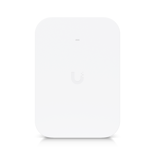 Ubiquiti UniFi U7 Pro XG Wall Paintable Cover in white, shown from the front