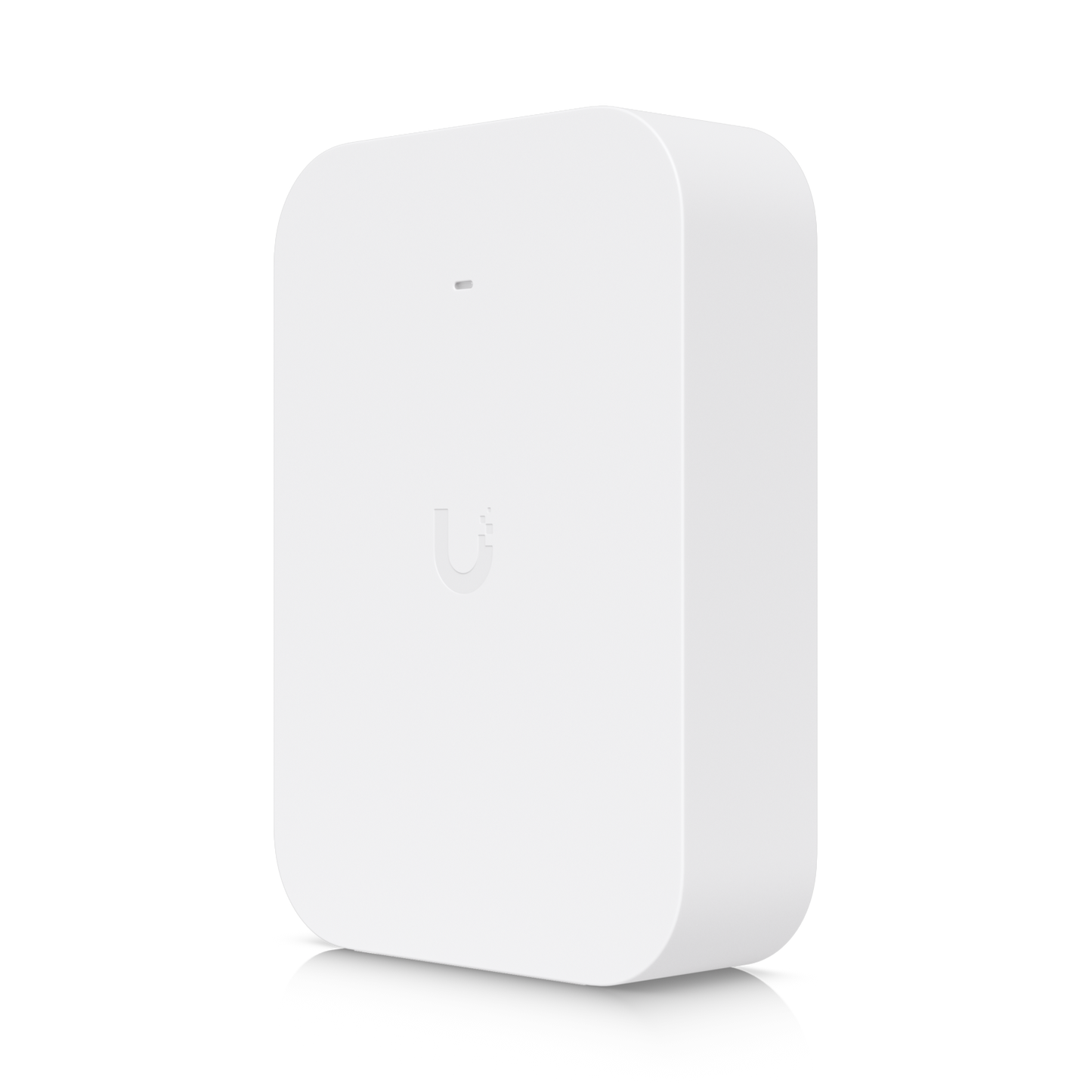 UACC-U7-Pro-XG-Wall-Cover in white, shown from an angled front and side view