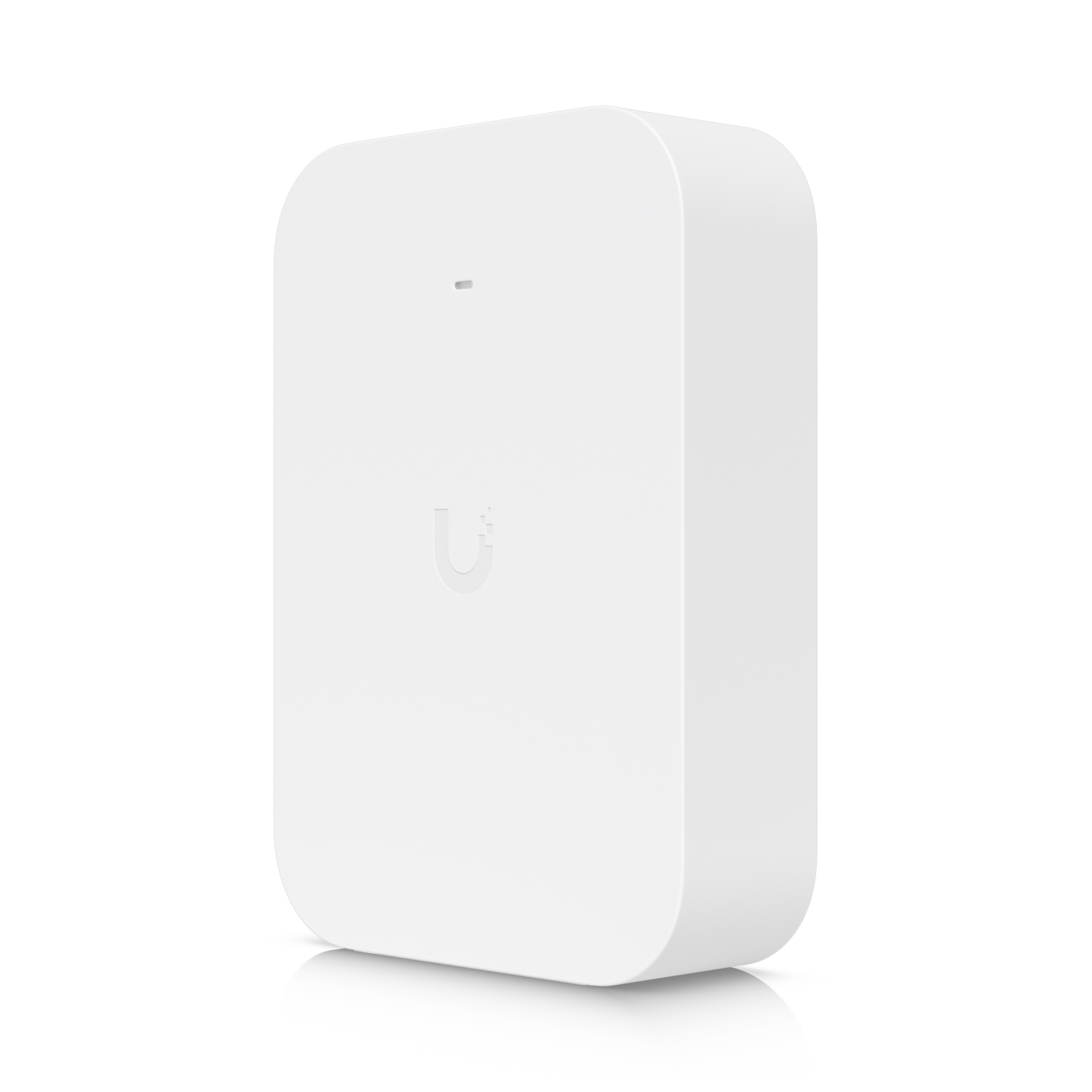 UACC-U7-Pro-XG-Wall-Cover in white, shown from an angled front and side view