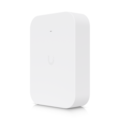 UACC-U7-Pro-XG-Wall-Cover in white, shown from an angled front and side view