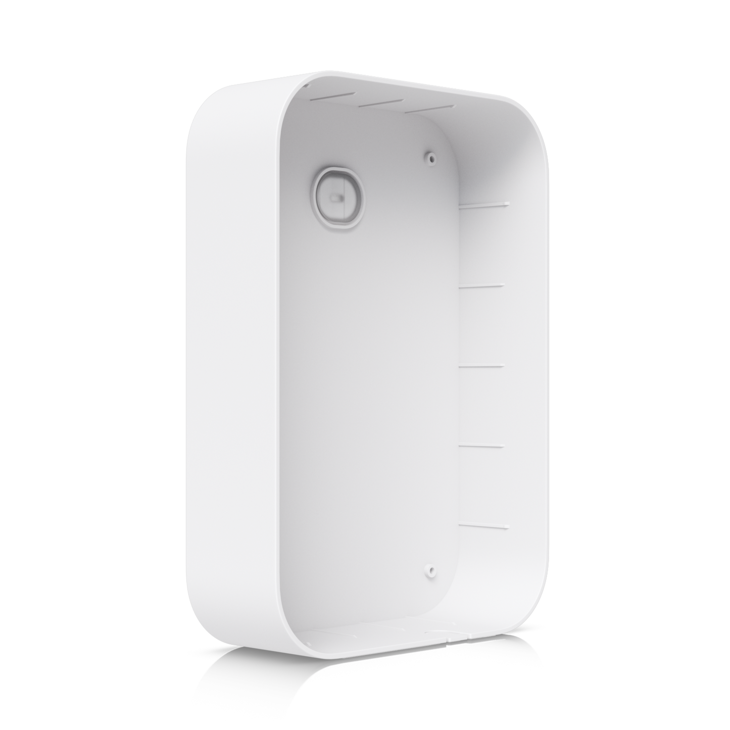 Angled interior view of the U7 Pro XG Wall Paintable Cover showing mounting features