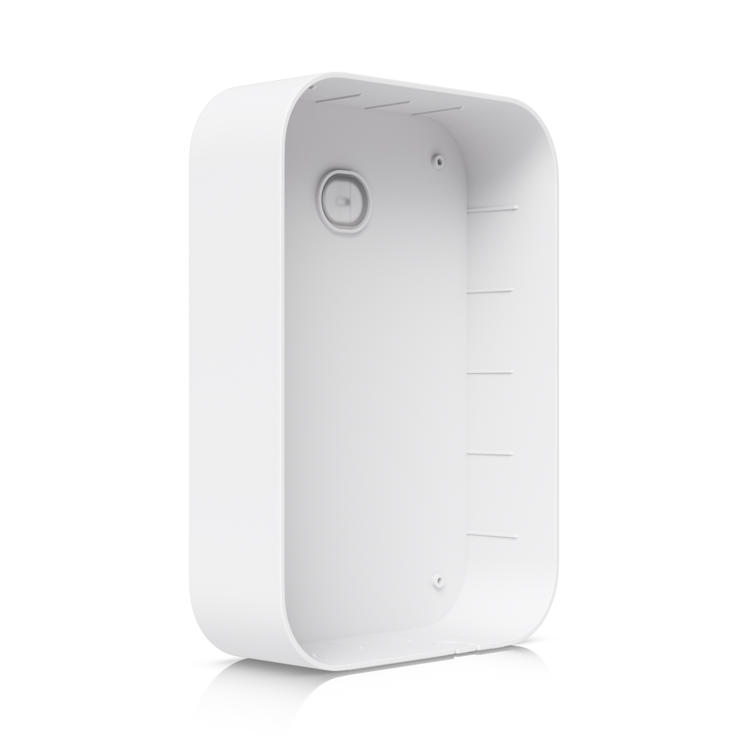 Angled interior view of the U7 Pro XG Wall Paintable Cover showing mounting features