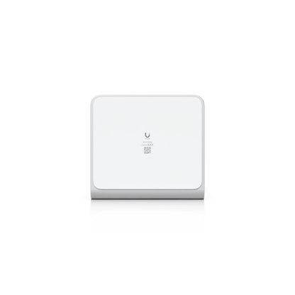 Underside of the Ubiquiti UACC-U7-Pro-XG-Wall-TS table stand base showing the product label and rounded corners