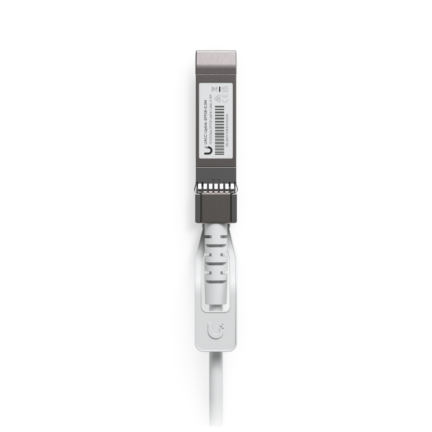 Ubiquiti UACC-Uplink-SFP28 UniFi Uplink Cable 0.3 m cable connector and release pull tab