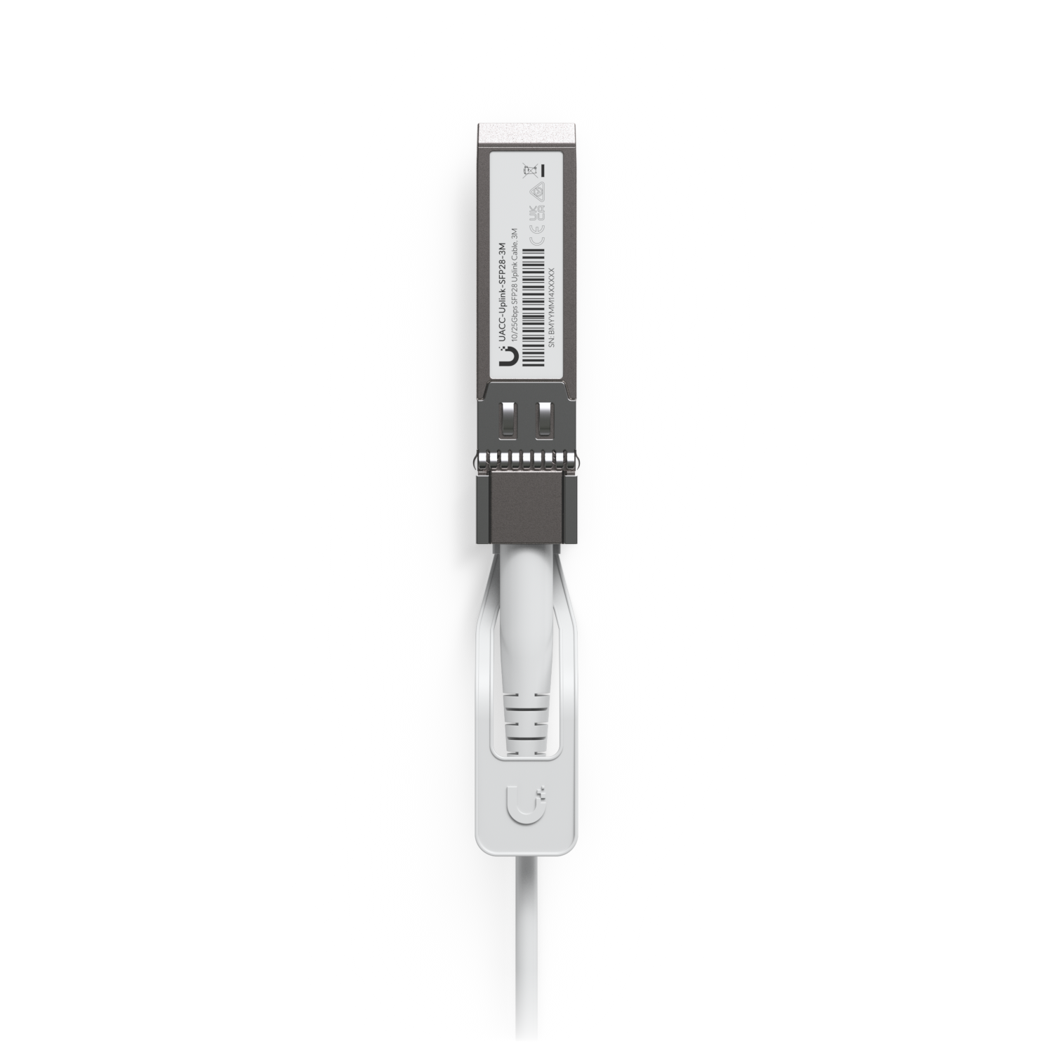 Ubiquiti UACC-Uplink-SFP28 UniFi Uplink Cable 3 m cable connector and release pull tab