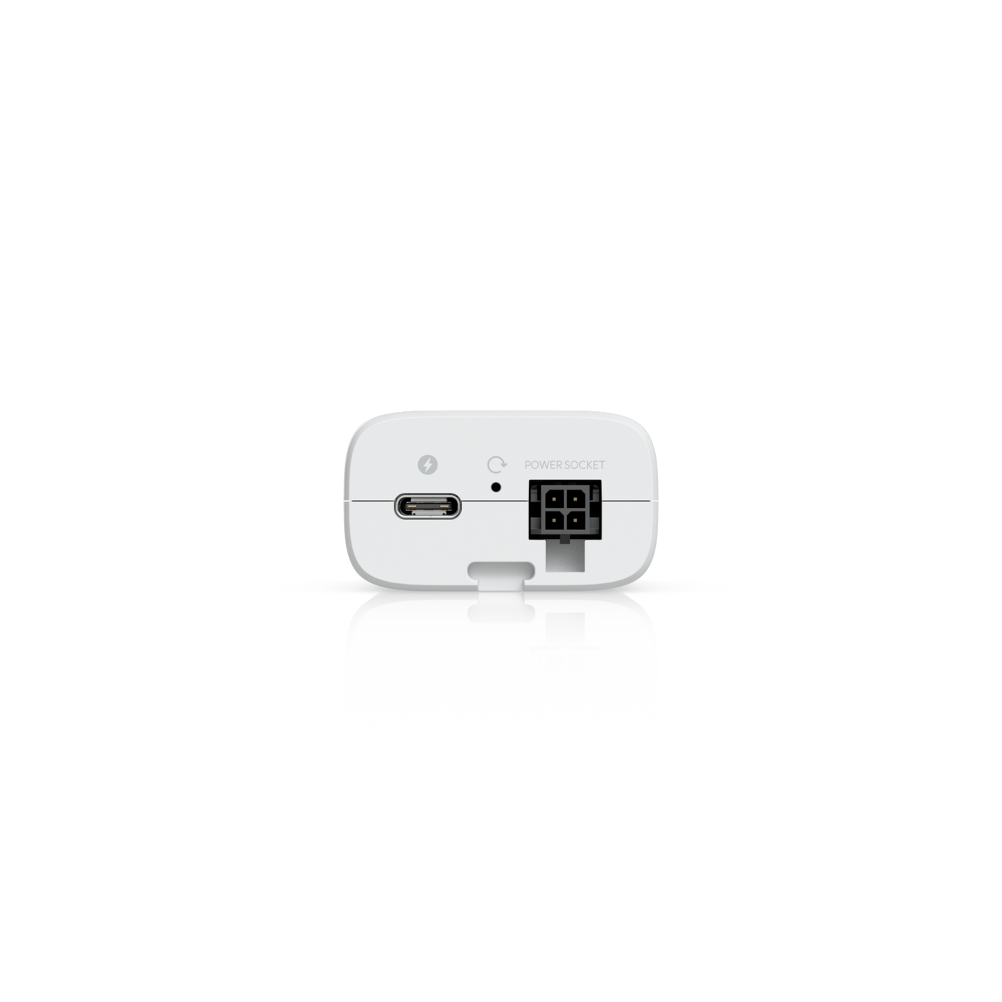 Ubiquiti UDB-IoT Device Bridge IoT underside with USB-C power port, reset button and power socket