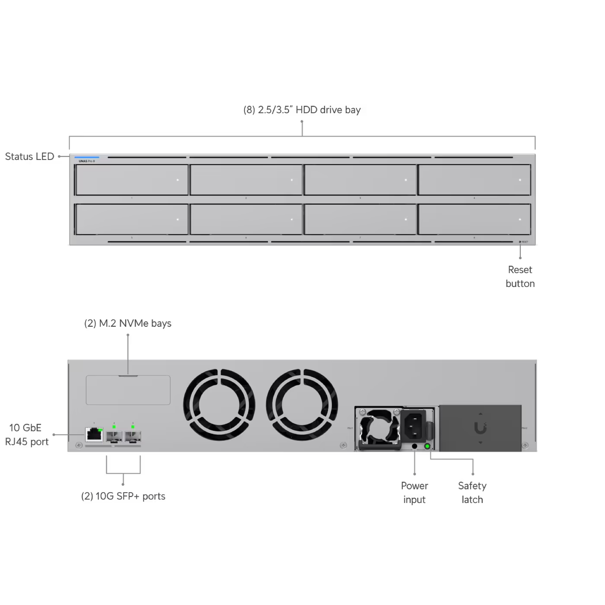 Ubiquiti UNAS-Pro-8 UniFi UNAS Pro 8 Network Attached Storage