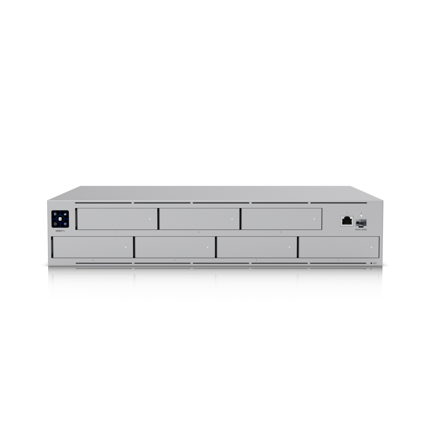 Front view of the Ubiquiti UniFi UNAS Pro