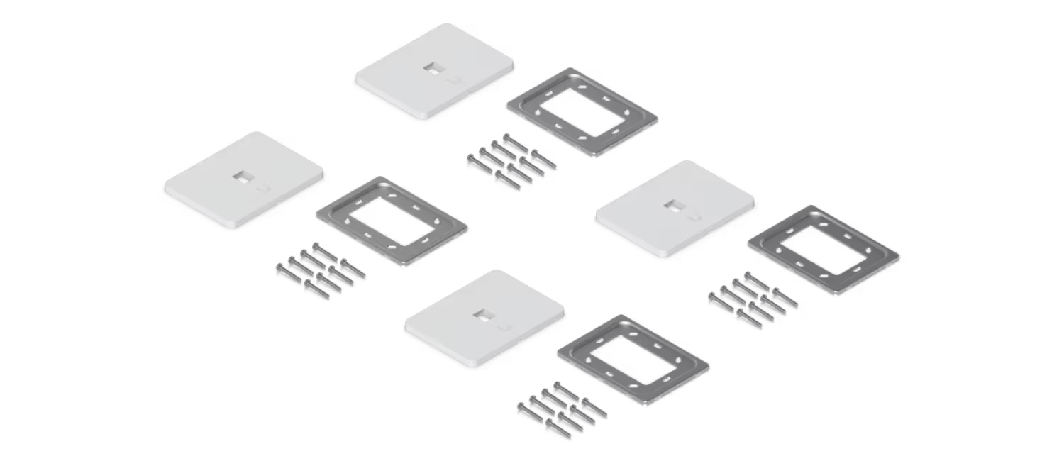 Ubiquiti UACC-WP-Keystone UniFi Universal Paintable Keystone Wall Plate, 4-Pack – What’s included in the box