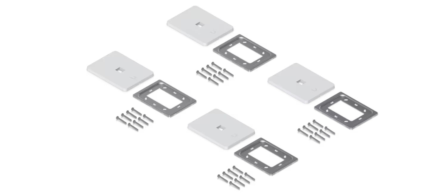 Ubiquiti UACC-WP-Keystone UniFi Universal Paintable Keystone Wall Plate, 4-Pack – What’s included in the box