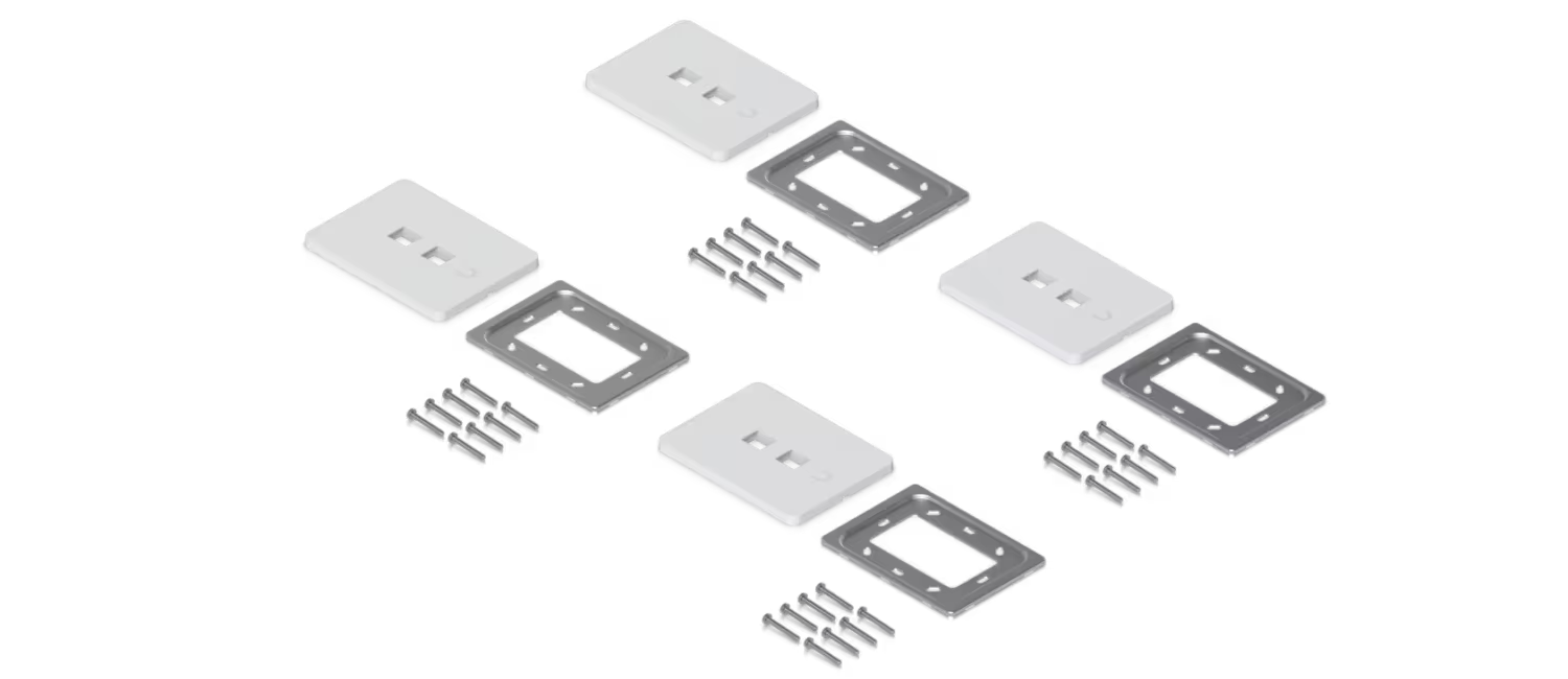 Ubiquiti UACC-WP-Keystone UniFi Universal Paintable Keystone Wall Plate, 4-Pack – What’s included in the box