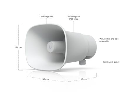 Ubiquiti UP-AI-Horn-Speaker UniFi AI Horn Speaker - White