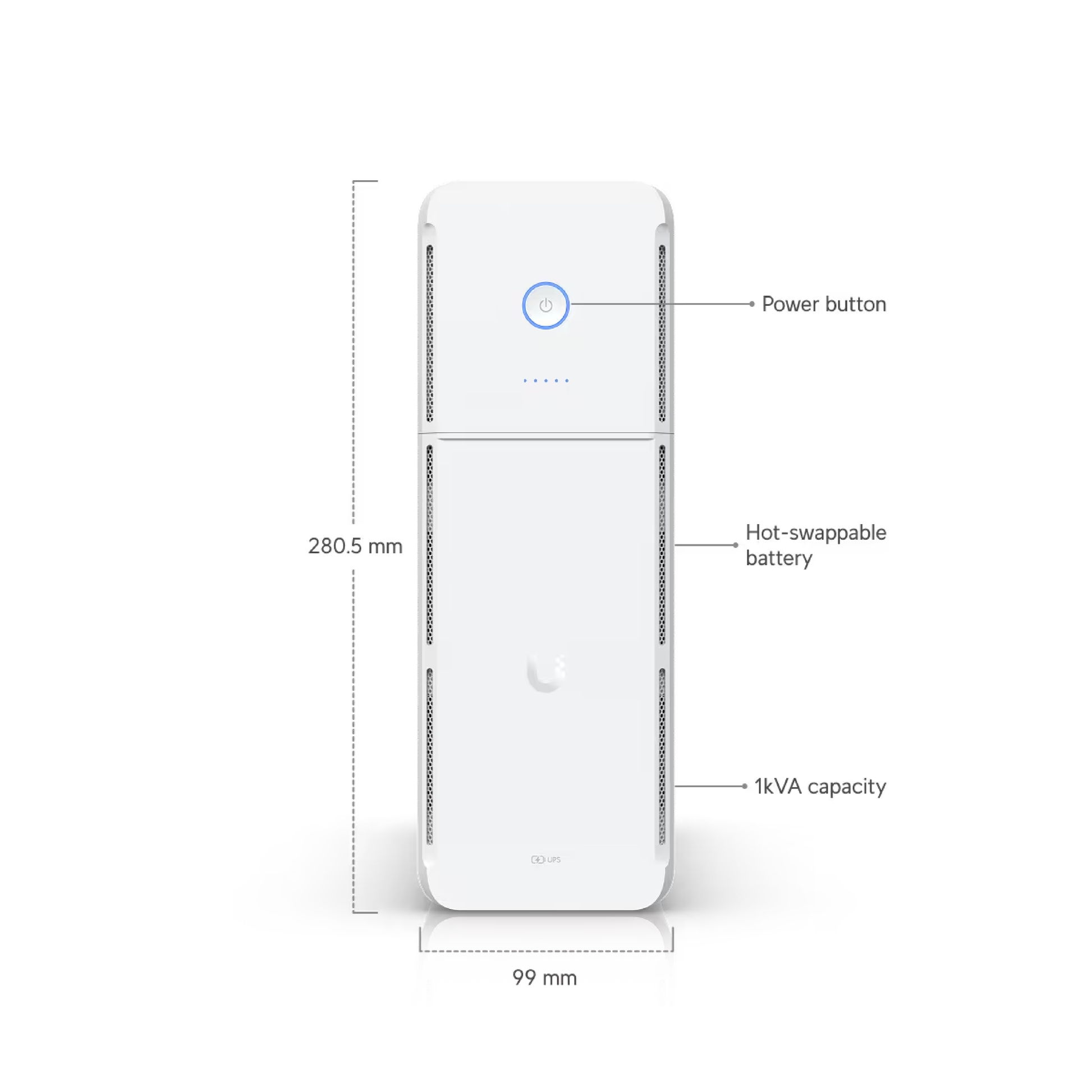 Ubiquiti UPS-Tower UniFi UPS Tower Managed Uninterruptible Power Supply
